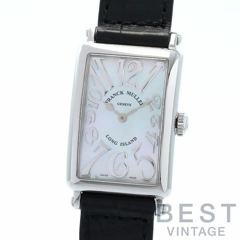 中古】FRANCK MULLER LONG ISLAND MOTHER OF PEARL RELIEF フランク 