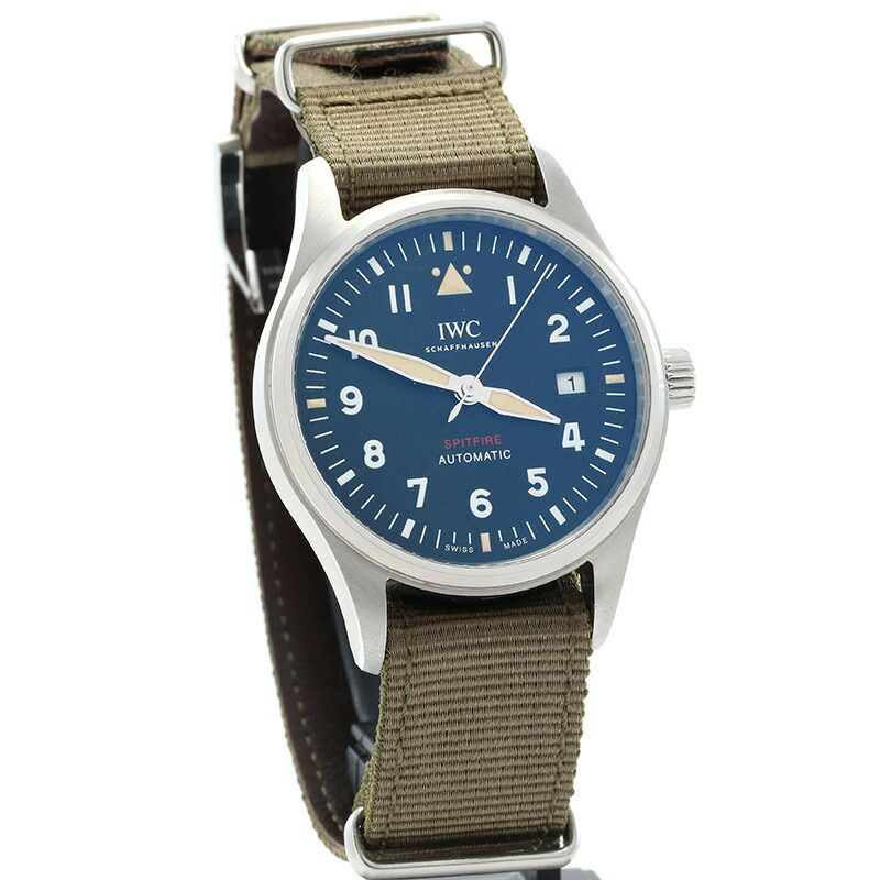 【仮】インターナショナルウォッチカンパニー【IWC】パイロットウォッチオートマティックスピットファイアIW326801メンズブラックステンレススティール腕時計時計PILOT’SWATCHAUTOMATICSPITFIREBLACKSS【中古】