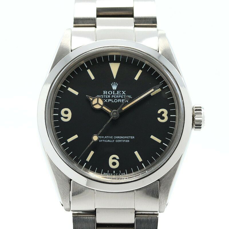 【仮】ロレックス【ROLEX】エクスプローラー11016メンズブラックステンレススティール腕時計時計EXPLORERIBLACKSS【中古】