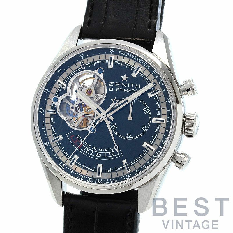 【中古】ZENITH CHRONOMASTER EL PRIMERO OPEN POWER RESERVE ゼニス クロノマスター エル・プリメロ  オープン パワーリザーブ 03.2080.4021/21.M204｜ヴィンテージブランド｜時計・腕時計の通販サイトBEST ...