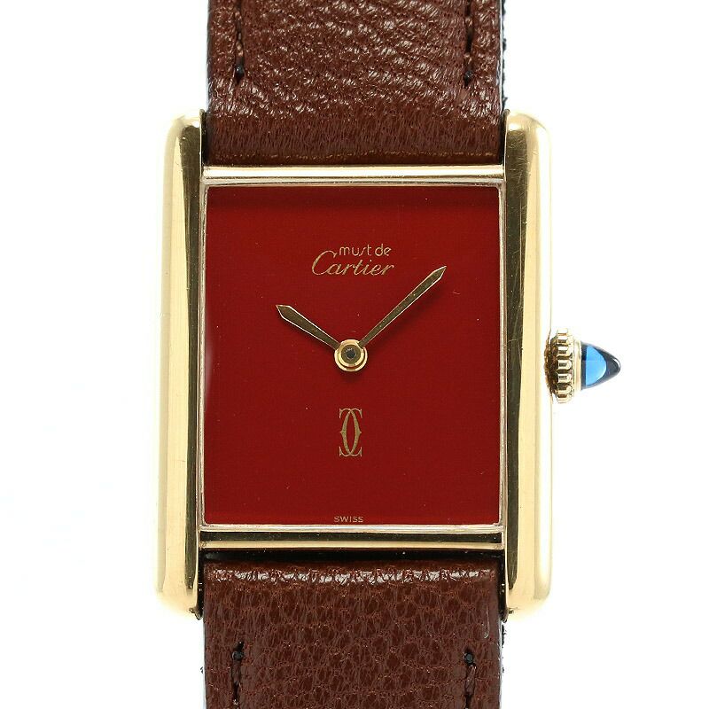 中古】CARTIER MUST TANK WATCH VERMEIL LARGE MODEL カルティエ マスト タンク ウォッチ LM / マスト タンクLMヴェルメイユ ｜ヴィンテージブランド｜時計・腕時計の通販サイトBEST ISHIDA（正規・中古販売店）