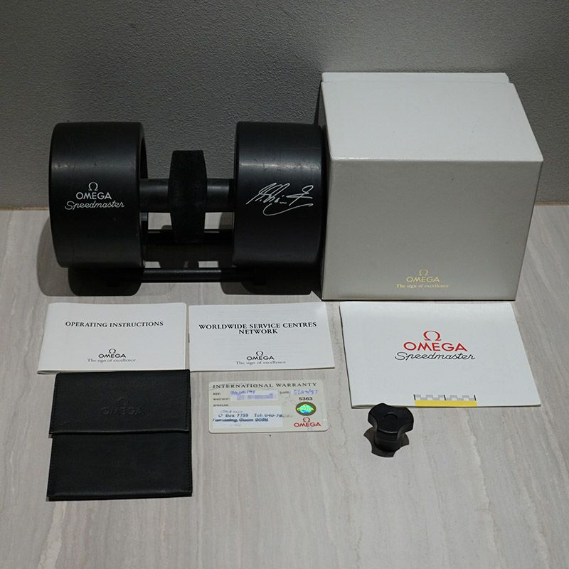 ☆レア物☆ OMEGA オメガ　スピードマスター　シューマッハ　タイヤ型BOX オメガ スピードマスター レーシング 2002年製 Ref.3529.50