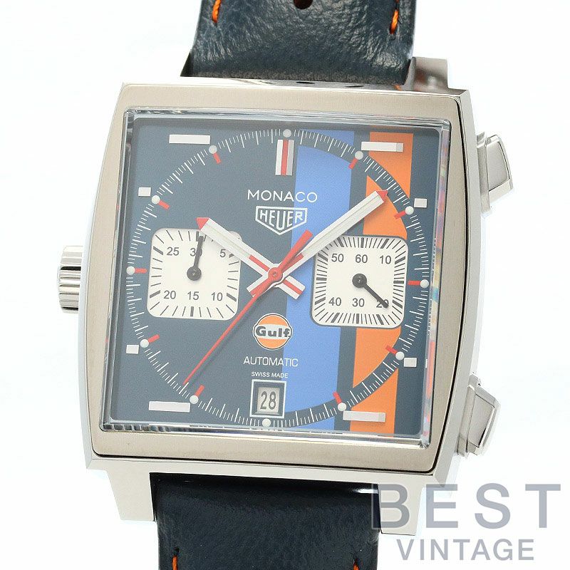 中古】TAG HEUER MONACO CALIBER 11 CHRONOGRAPH GULF EDITION タグ・ホイヤー モナコ キャリバー11  クロノグラフ ガルフ エディション CAW211R.FC6401｜ヴィンテージブランド｜時計・腕時計の通販サイトBEST  ISHIDA（正規・中古販売店）