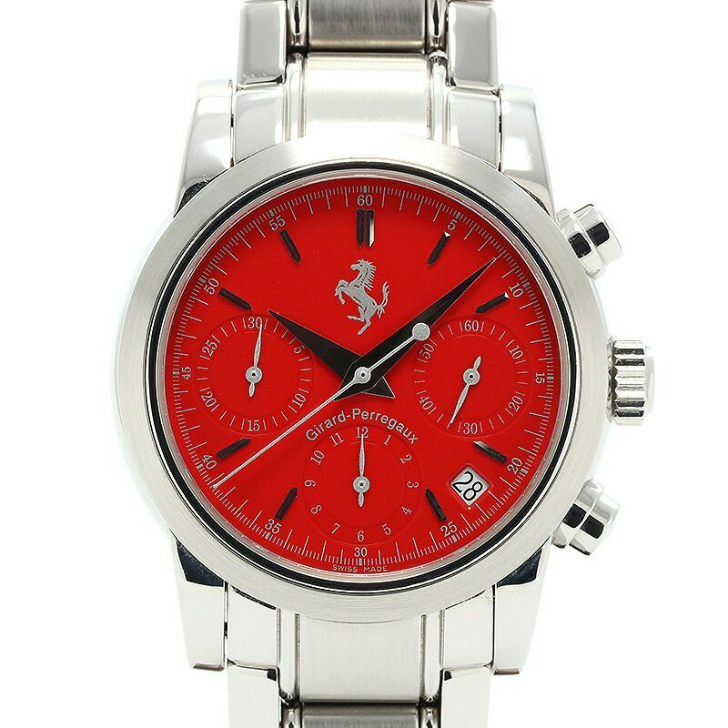 中古】GIRARD-PERREGAUX FERRARI CHRONOGRAPH DATE ジラール・ペルゴ 