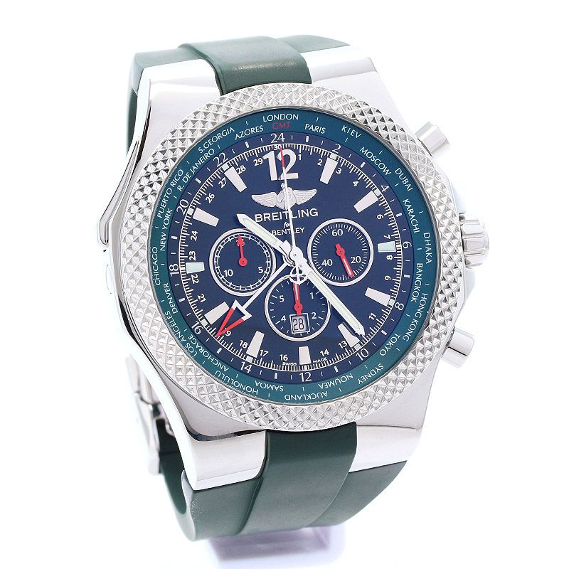 【中古】BREITLING BENTLEY GMT BRITISH RACING LIMITED TO 1000 , ブライトリング ベントレー  GMT ブリティッシュ レーシング 世界限定1000本 , A47362(A476BGRGRC)