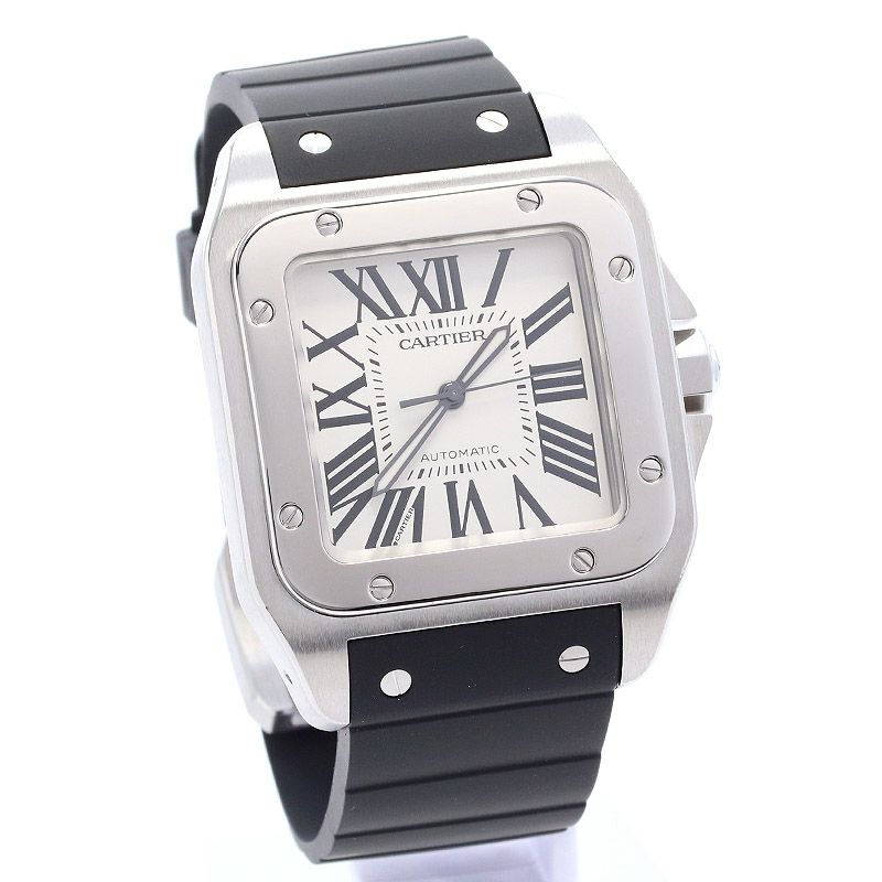 中古】CARTIER SANTOS 100 LM カルティエ サントス100 LM W20073X8 