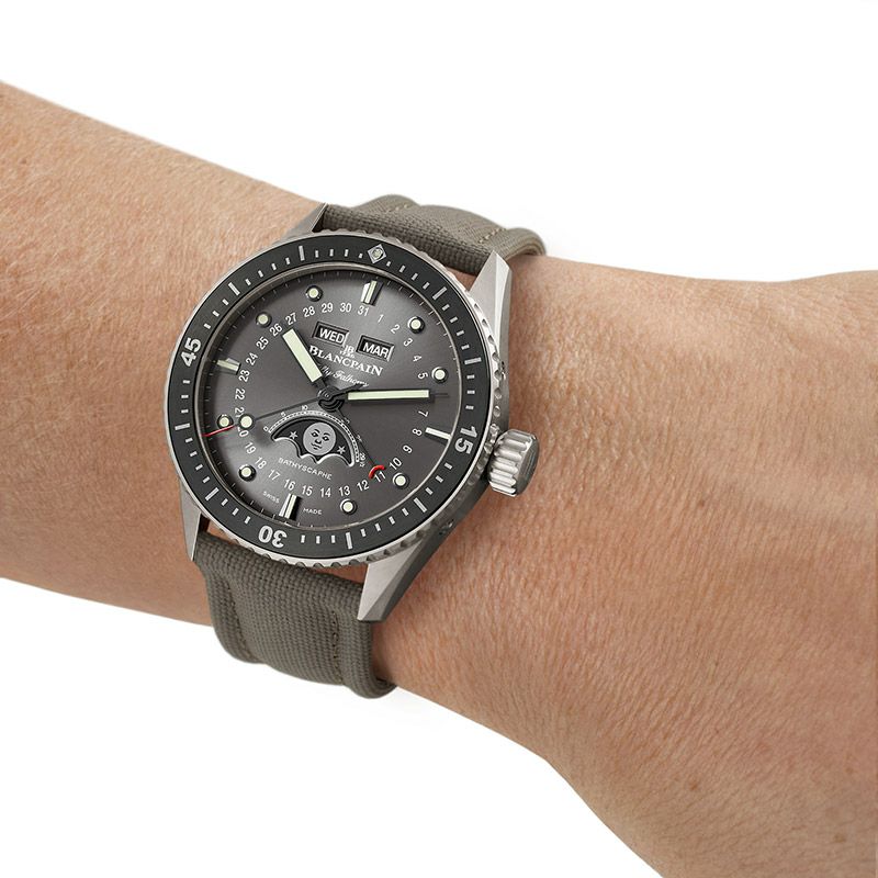 BLANCPAIN FIFTY FATHOMS BATHYSCAPHE QUANTIEME COMPLET PHASES DE  