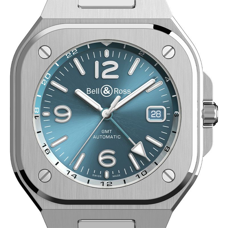 Bell ＆ Ross BR 05 GMT SKY BLUE <br>ベル＆ロス BR 05 GMT スカイブルー <br>BR05G-PB-ST/SST
