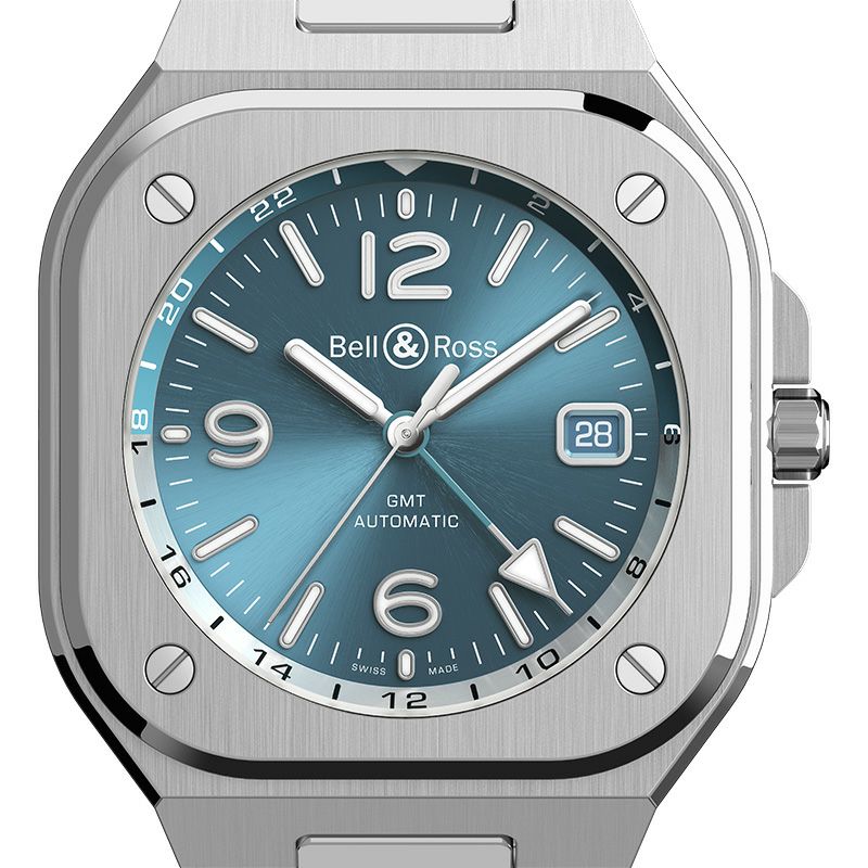 Bell ＆ Ross BR 05 GMT SKY BLUE <br>ベル＆ロス BR 05 GMT スカイブルー <br>BR05G-PB-ST/SRB