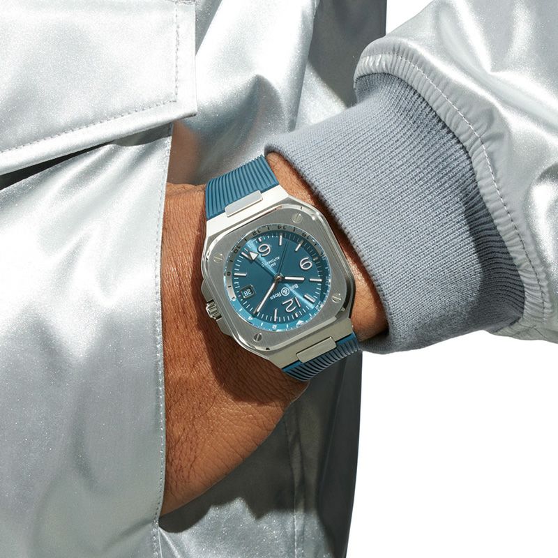 Bell ＆ Ross BR 05 GMT SKY BLUE <br>ベル＆ロス BR 05 GMT スカイブルー <br>BR05G-PB-ST/SRB