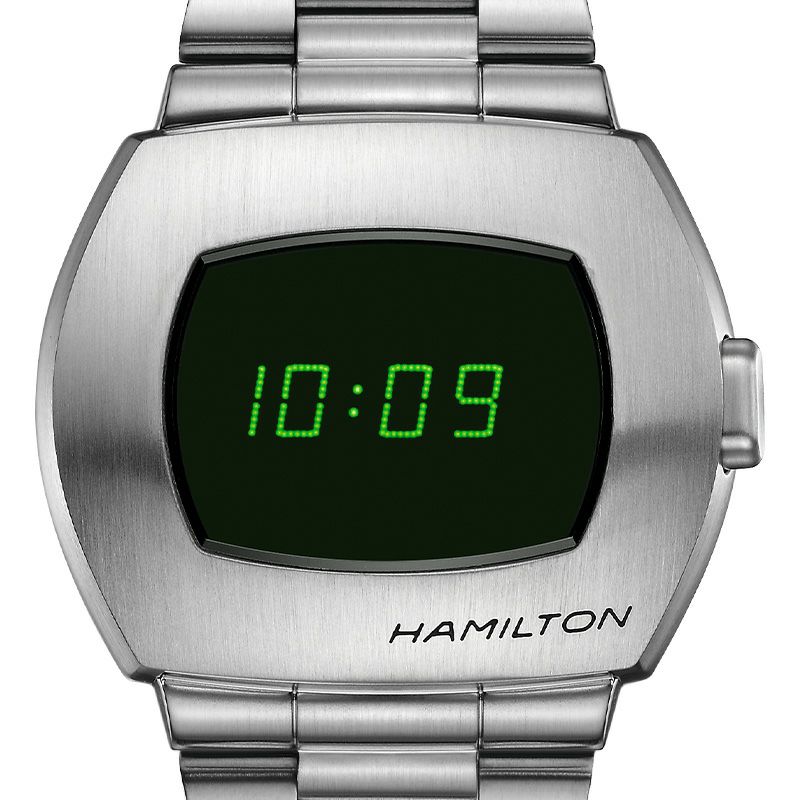 新品電池で安心出荷】 ハミルトン アメリカンクラシック パルサー デジタル クォーツ 腕時計 HAMILTON AMERICAN CLASSIC  PSR DIGITAL QUARTZ H52414131 ブラック メンズ ブランド 時計 新品 メンズ腕時計
