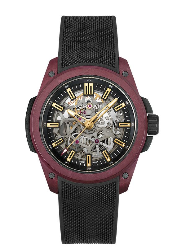 NORQAIN WILD ONE SKELETON 42MM BURGUNDY LIMITED EDITION ノルケイン 