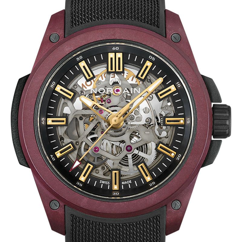 NORQAIN WILD ONE SKELETON 42MM BURGUNDY LIMITED EDITION ノルケイン 