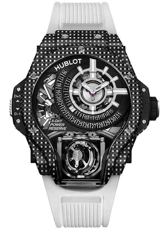 HUBLOT MP 09 TOURBILLON BI-AXIS WHITE 3D CARBON  <br>ウブロ MP-09 トゥールビヨン バイ-アクシス ホワイト 3Dカーボン <br>909.QDW.1120.RX