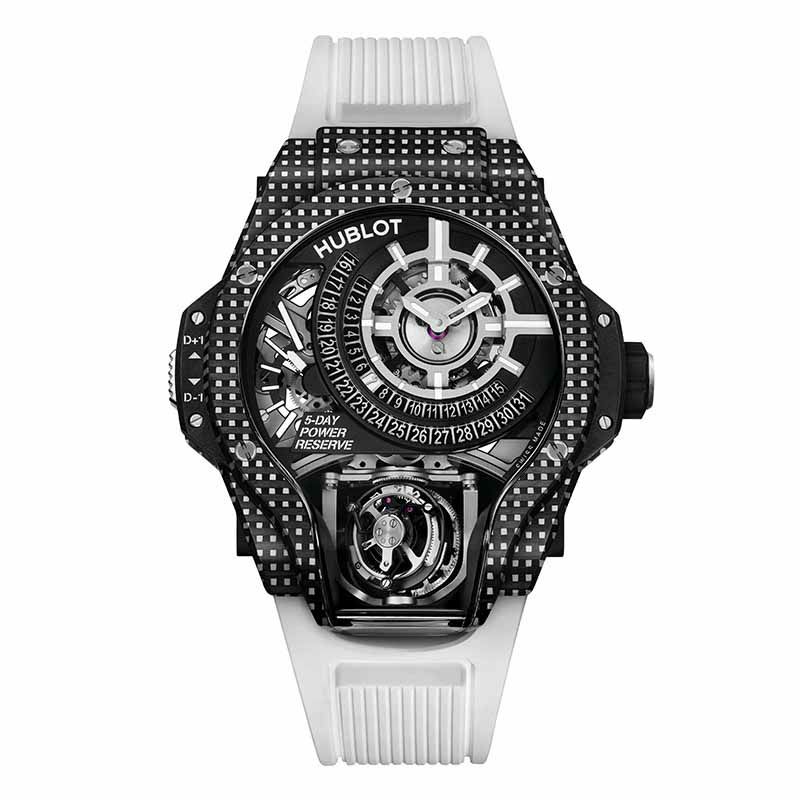 HUBLOT MP 09 TOURBILLON BI-AXIS WHITE 3D CARBON  <br>ウブロ MP-09 トゥールビヨン バイ-アクシス ホワイト 3Dカーボン <br>909.QDW.1120.RX