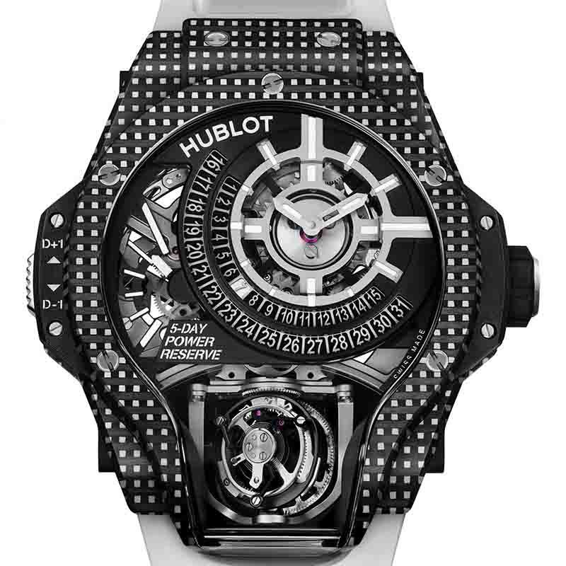 HUBLOT MP 09 TOURBILLON BI-AXIS WHITE 3D CARBON  <br>ウブロ MP-09 トゥールビヨン バイ-アクシス ホワイト 3Dカーボン <br>909.QDW.1120.RX