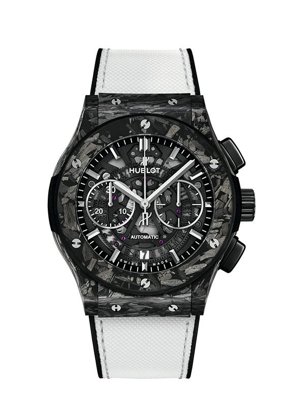 HUBLOT AERO FUSION CHRONOGRAPH FROSTED CARBON <br>ウブロ アエロ・フュージョン クロノグラフ フロステッドカーボン <br>525.QK.0170.NR.JPN