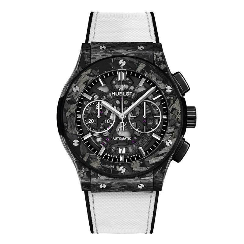 HUBLOT AERO FUSION CHRONOGRAPH FROSTED CARBON <br>ウブロ アエロ・フュージョン クロノグラフ フロステッドカーボン <br>525.QK.0170.NR.JPN