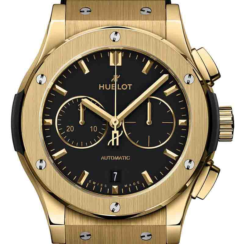 HUBLOT CLASSIC FUSION CHRONOGRAPH YELLOW GOLD ウブロ クラシック  