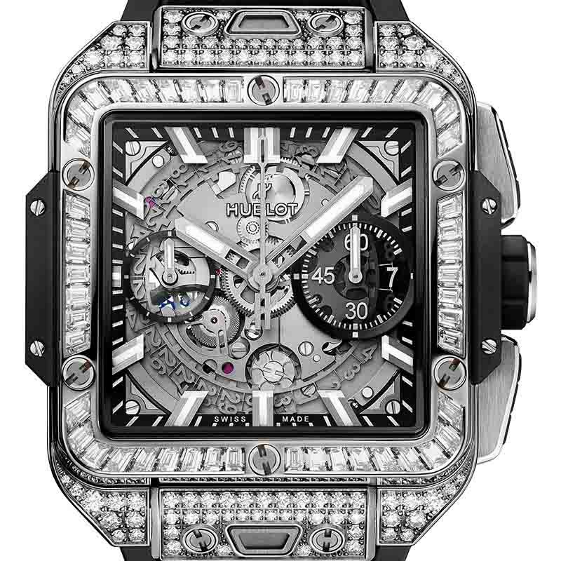 HUBLOT SQUARE BANG UNICO TITANIUM JEWELLERY ウブロ スクエア・バン