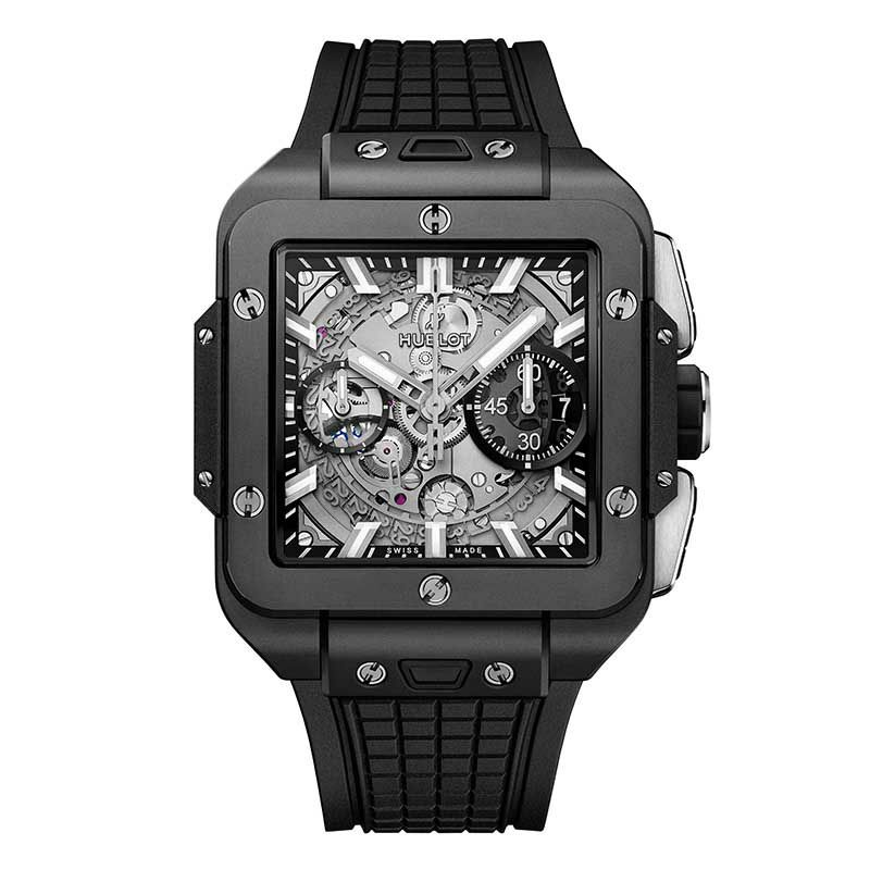 HUBLOT SQUARE BANG UNICO BLACK MAGIC <br>ウブロ スクエア・バン ウニコ ブラックマジック <br>821.CI.0170.RX