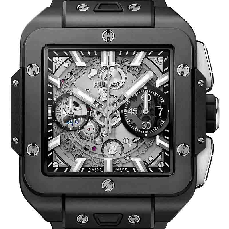 HUBLOT SQUARE BANG UNICO BLACK MAGIC <br>ウブロ スクエア・バン ウニコ ブラックマジック <br>821.CI.0170.RX