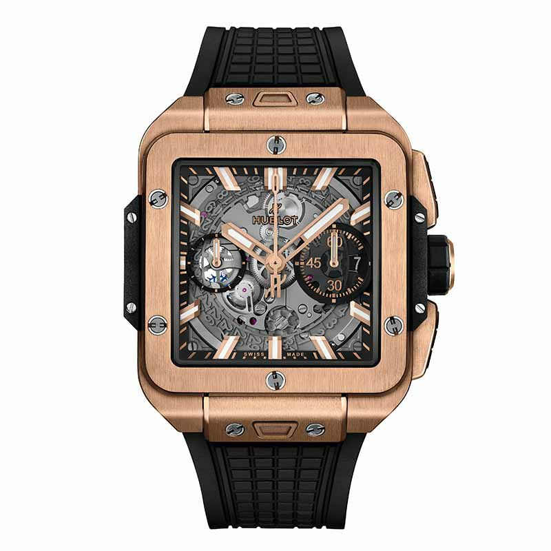 HUBLOT SQUARE BANG UNICO KING GOLD <br>ウブロ スクエア・バン ウニコ キングゴールド <br>821.OX.0180.RX