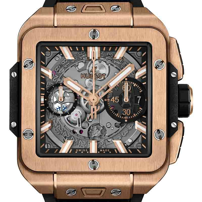 HUBLOT SQUARE BANG UNICO KING GOLD <br>ウブロ スクエア・バン ウニコ キングゴールド <br>821.OX.0180.RX