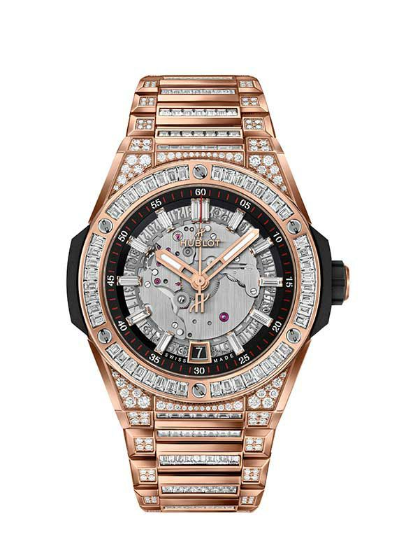 HUBLOT BIG BANG INTEGRATED TIME ONLY KING GOLD JEWELLERY <br>ウブロ ビッグ・バン インテグレーテッド タイムオンリー キングゴールド ジュエリー <br>456.OX.0180.OX.9804