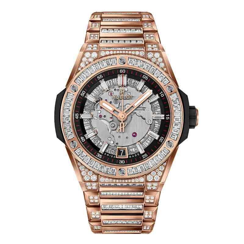 HUBLOT BIG BANG INTEGRATED TIME ONLY KING GOLD JEWELLERY <br>ウブロ ビッグ・バン インテグレーテッド タイムオンリー キングゴールド ジュエリー <br>456.OX.0180.OX.9804