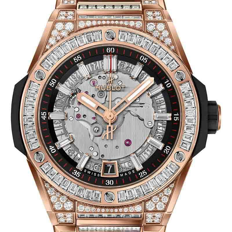 HUBLOT BIG BANG INTEGRATED TIME ONLY KING GOLD JEWELLERY <br>ウブロ ビッグ・バン インテグレーテッド タイムオンリー キングゴールド ジュエリー <br>456.OX.0180.OX.9804