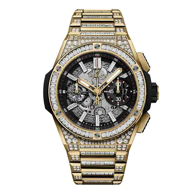 HUBLOT BIG BANG INTEGRATED YELLOW GOLD JEWELLERY <br>ウブロ ビッグ・バン インテグレーテッド イエローゴールド ジュエリー <br>451.VX.1130.VX.9804