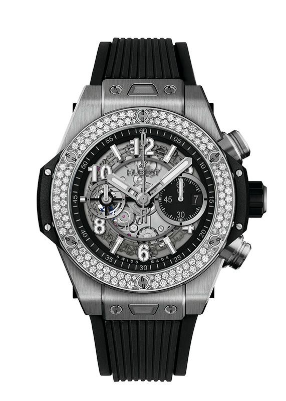 HUBLOT BIG BANG UNICO TITANIUM DIAMONDS <br>ウブロ ビッグ・バン ウニコ チタニウム ダイヤモンド <br>421.NX.1170.RX.1104