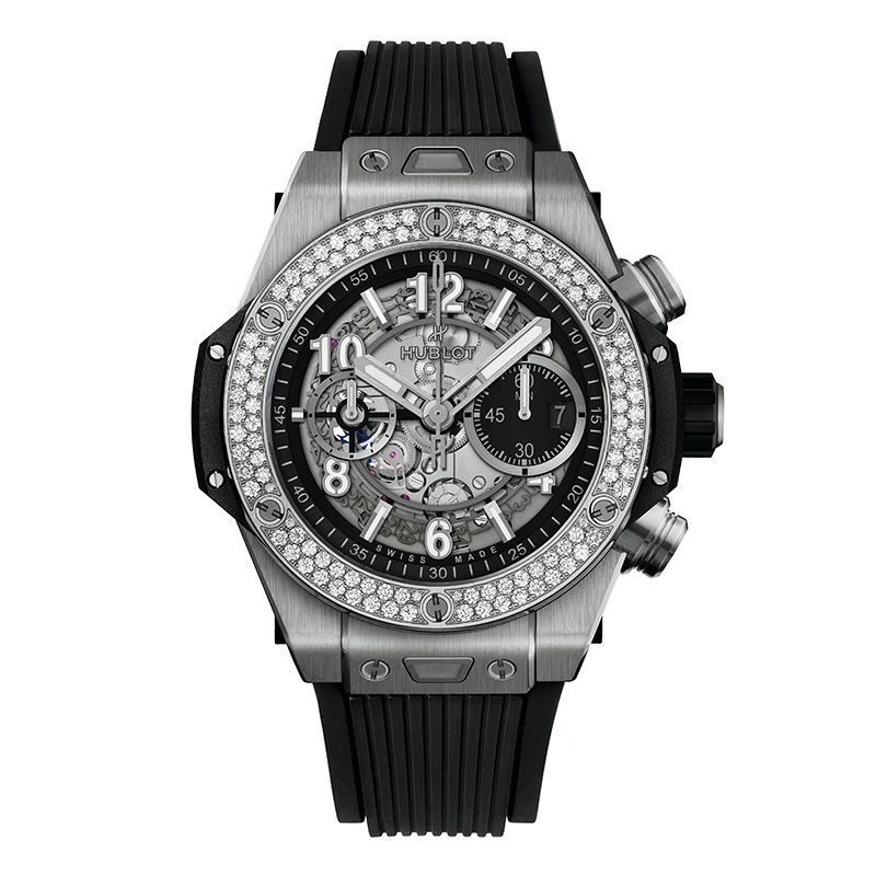 HUBLOT BIG BANG UNICO TITANIUM DIAMONDS <br>ウブロ ビッグ・バン ウニコ チタニウム ダイヤモンド <br>421.NX.1170.RX.1104