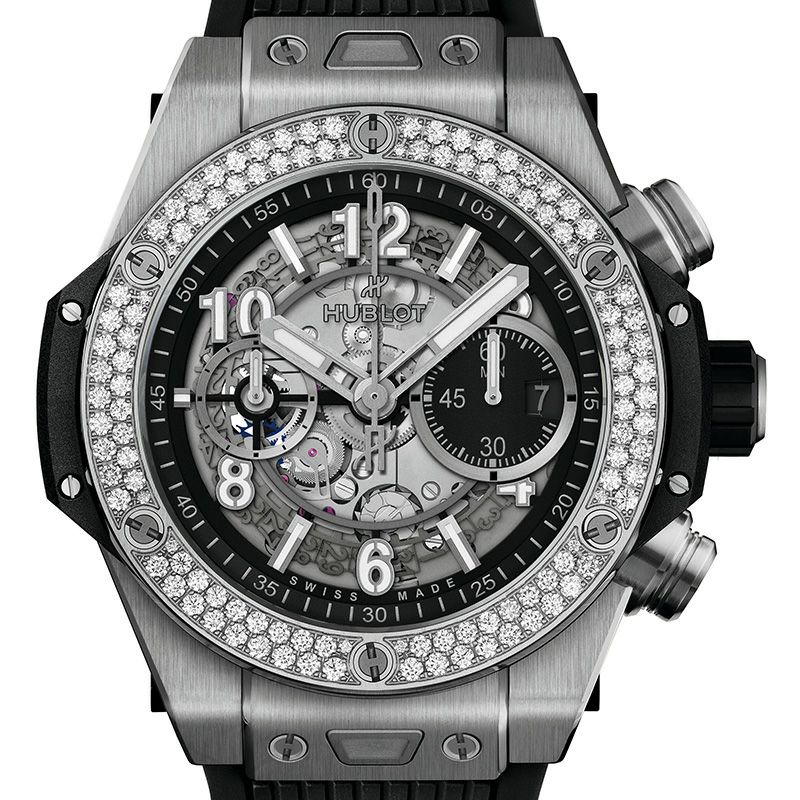 HUBLOT BIG BANG UNICO TITANIUM DIAMONDS <br>ウブロ ビッグ・バン ウニコ チタニウム ダイヤモンド <br>421.NX.1170.RX.1104