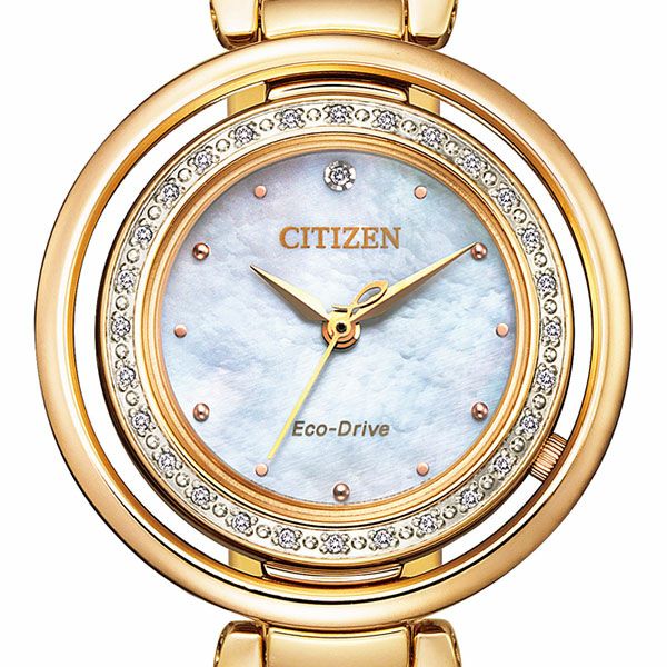 CITIZEN シチズンL エコドライブ ラウンドコレクション 30Pダイヤ - 時計