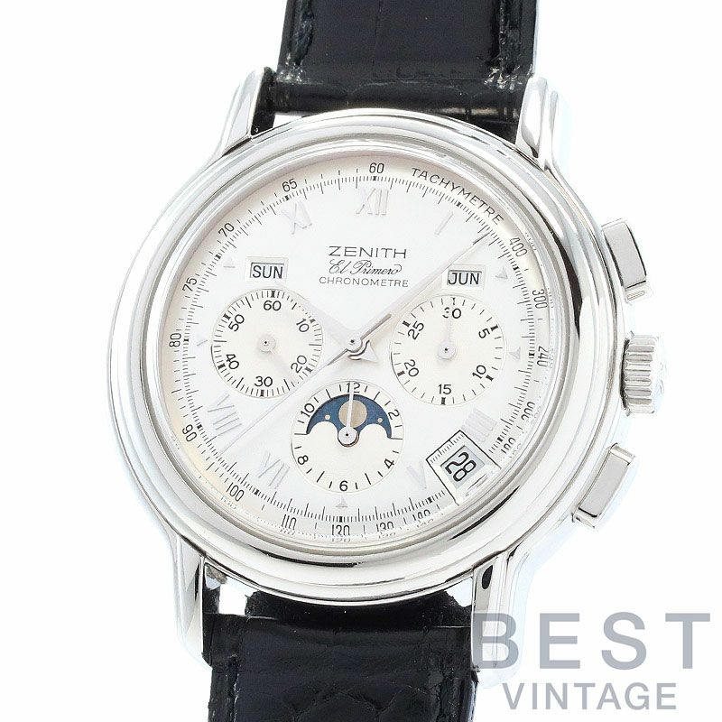 中古】ZENITH CHRONOMASTER T EL PRIMERO MOON PHASE ゼニス クロノ 
