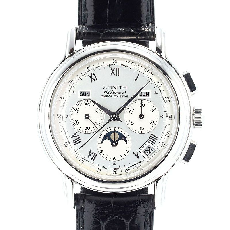 【中古】ZENITH CHRONOMASTER T EL PRIMERO MOON PHASE <br>ゼニス クロノマスターT エル・プリメロ ムーンフェイズ <br>01.0240.410