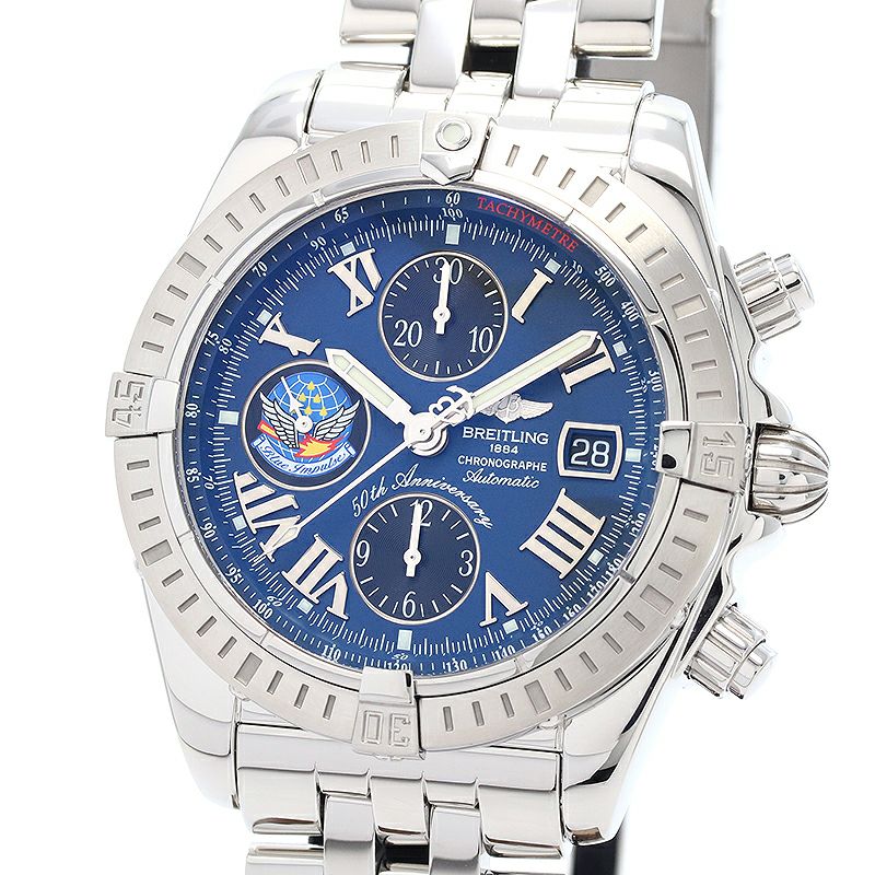 中古】BREITLING CHRINOMAT EVOLUTION BLUE IMPULSE JAPAN LMITED  