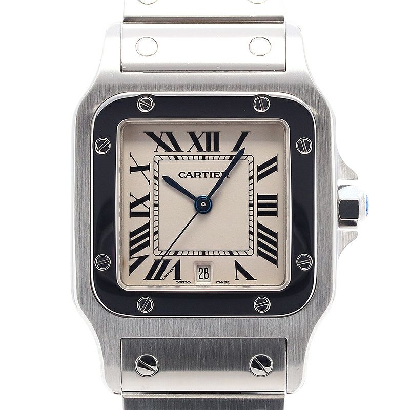 中古】CARTIER SANTOS DE CARTIER GALBEE WATCH LARGE MODEL カルティエ サントスガルベ LM  W20060D6｜ヴィンテージブランド｜時計・腕時計の通販サイトBEST ISHIDA（正規・中古販売店）