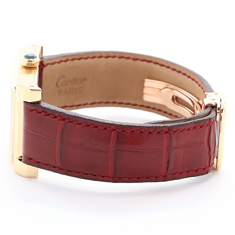 【中古】CARTIER TANK A VIS WATCH TWO TIME ZORN LARGE MODEL CPCP <br>カルティエ タンク ア ヴィス 2タイムゾーンLM CPCP <br>W1534251