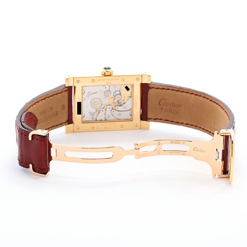 【中古】CARTIER TANK A VIS WATCH TWO TIME ZORN LARGE MODEL CPCP <br>カルティエ タンク ア ヴィス 2タイムゾーンLM CPCP <br>W1534251
