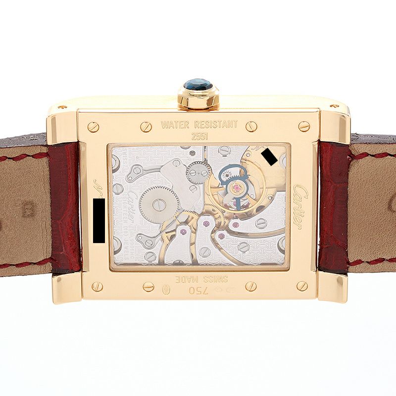【中古】CARTIER TANK A VIS WATCH TWO TIME ZORN LARGE MODEL CPCP <br>カルティエ タンク ア ヴィス 2タイムゾーンLM CPCP <br>W1534251