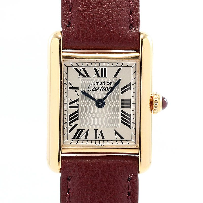 中古】CARTIER MUST TANK SMALL MODEL VERMEIL 150TH ANNIVERSAR ...