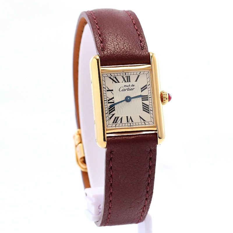 中古】CARTIER MUST TANK SMALL MODEL VERMEIL 150TH ANNIVERSAR