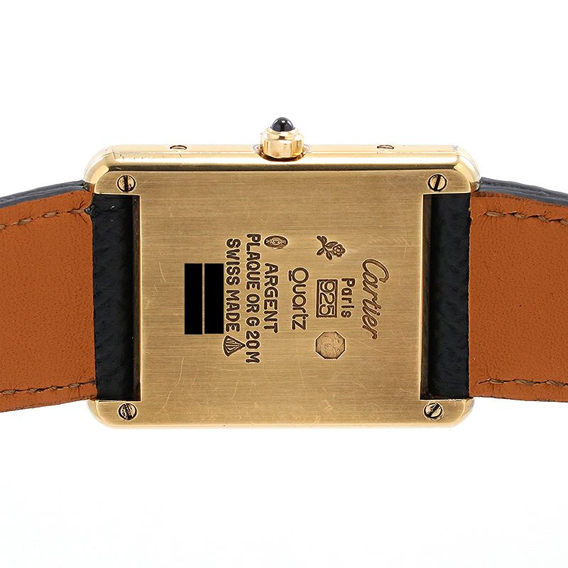 【中古】CARTIER MUST TANK LARGE MODEL VERMEILカルティエ マストタンクLM ヴェルメイユ6 81006