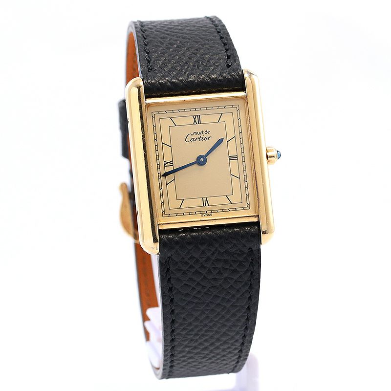 【中古】CARTIER MUST TANK LARGE MODEL VERMEILカルティエ マストタンクLM ヴェルメイユ6 81006