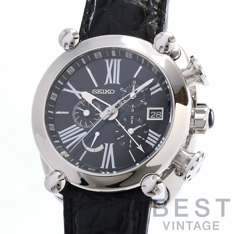 中古】SEIKO GALANTE SPRING DRIVE CHRONOGRAPH GMT セイコー 