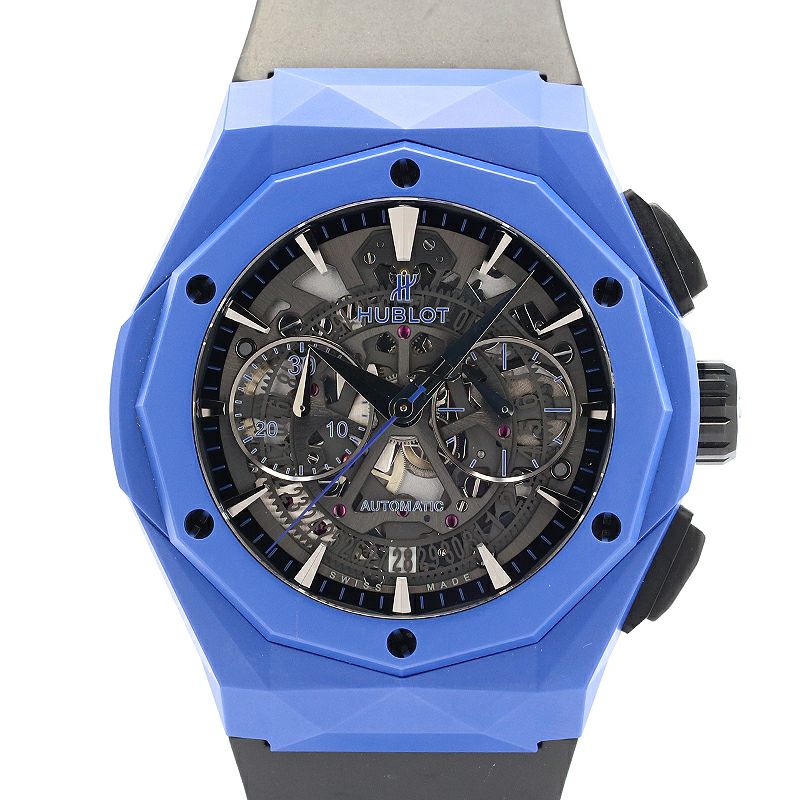 【中古】HUBLOT CLASSIC FUSION AERO FUSION ORLINSKI BLUE CERAMIC LIMITED TO 200 ウブロ クラシック・フュージョン アエロ・フュージョン オーリンスキー ブルーセラミック 世界200本限定 525.EX.0179.RX.ORL18