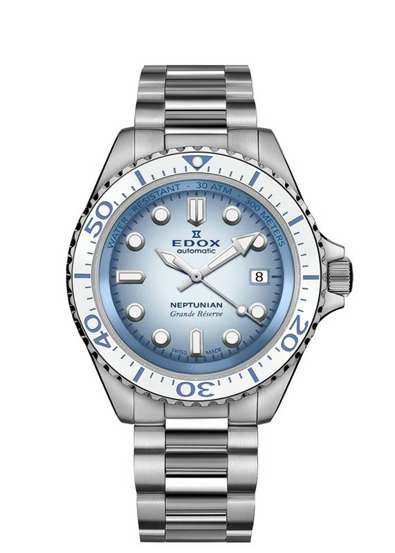 EDOX NEPTUNIAN GRANDE RESERVE DATE AUTOMATICエドックス ネプチュニアン グランデ リザーブ デイト オートマティック80801-3BBUM-BUCDN